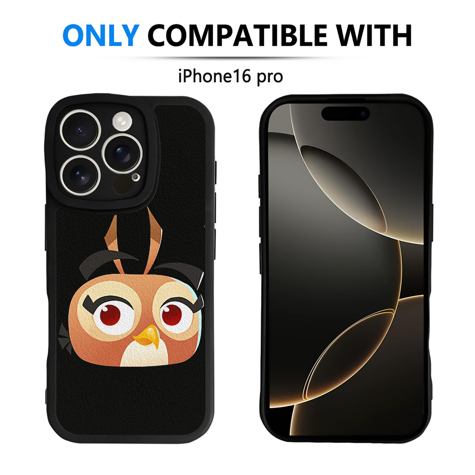 （画像用） Angry Birds アングリーバード 【iPhone 16シリーズ対応】シリコンスマホケース（レザー調） 材質：シリコン